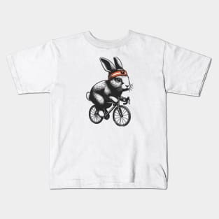 Cycling Bunny Kids T-Shirt